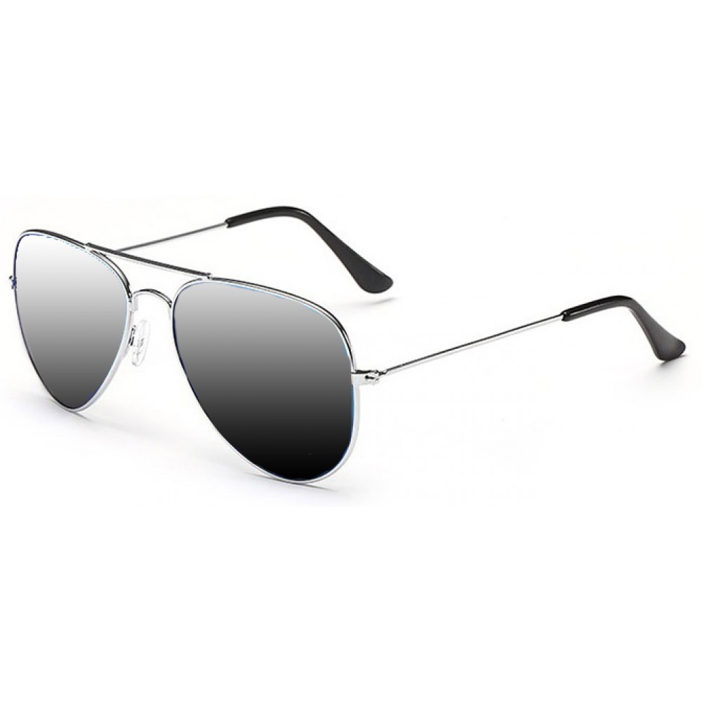 "For The Look" Sunglasses - Sonnenbrille in Aviator Style mit UV Schutz - Silber