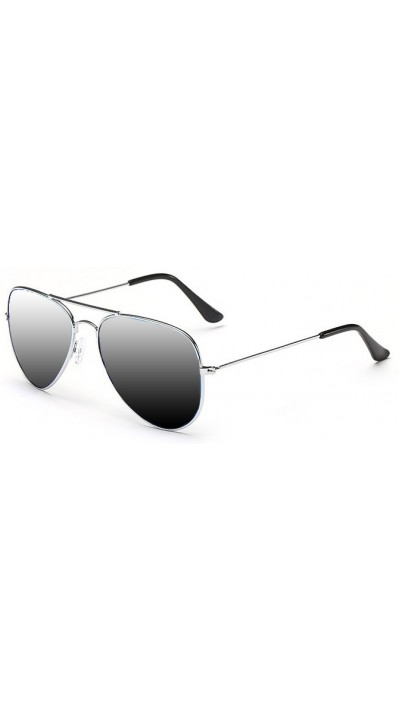 "For The Look" Sunglasses - Sonnenbrille in Aviator Style mit UV Schutz - Silber