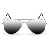 "For The Look" Sunglasses - Sonnenbrille in Aviator Style mit UV Schutz - Silber