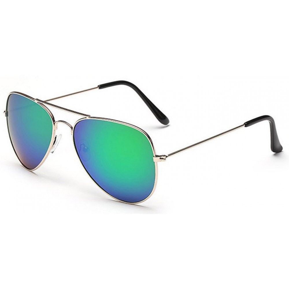 "For The Look" Sunglasses - Sonnenbrille in Aviator Style mit UV Schutz - Grün