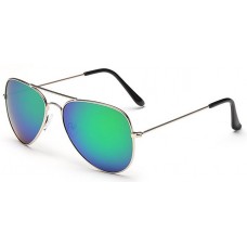 "For The Look" Sunglasses - Sonnenbrille in Aviator Style mit UV Schutz - Grün