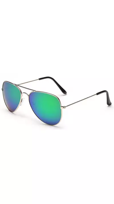 Sunglasses "For The Look" - Lunettes de soleil style Aviator avec protection UV - Vert