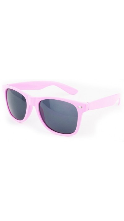 "For The Look" Sunglasses - Sonnenbrille in Wayfarer Style mit UV Schutz - Hellrosa