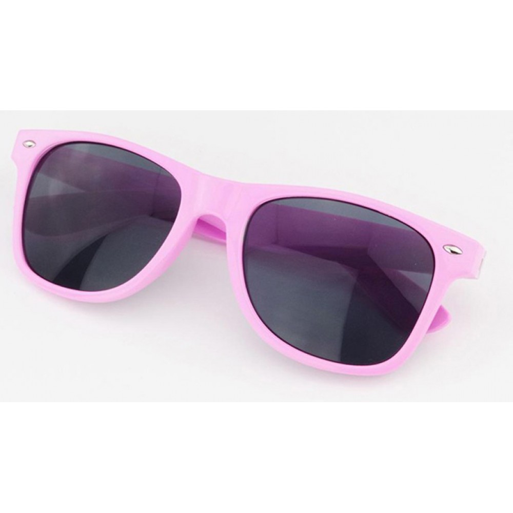 "For The Look" Sunglasses - Sonnenbrille in Wayfarer Style mit UV Schutz - Hellrosa