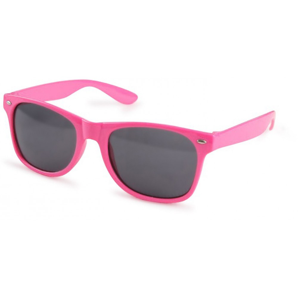 "For The Look" Sunglasses - Sonnenbrille in Wayfarer Style mit UV Schutz - Dunkelrosa