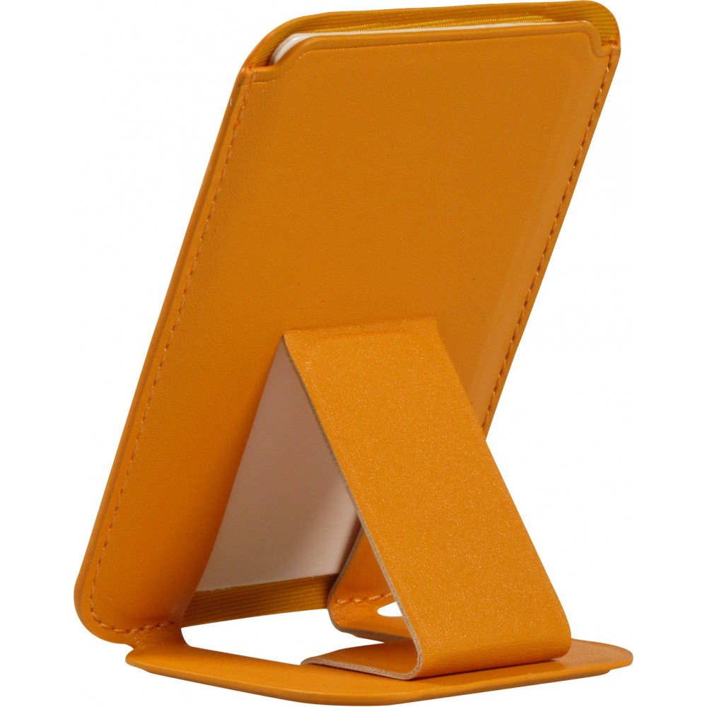 MagSafe wallet porte-cartes magnétique avec fonction de support similicuir - Orange