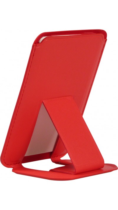 MagSafe wallet porte-cartes magnétique avec fonction de support similicuir - Rouge