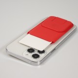 MagSafe wallet porte-cartes magnétique avec fonction de support similicuir - Rouge
