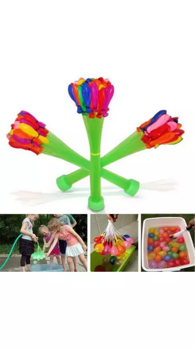 Ballons magiques - Jeu d'accessoires pour boucle de jardin permettant de remplir 100 ballons d'eau