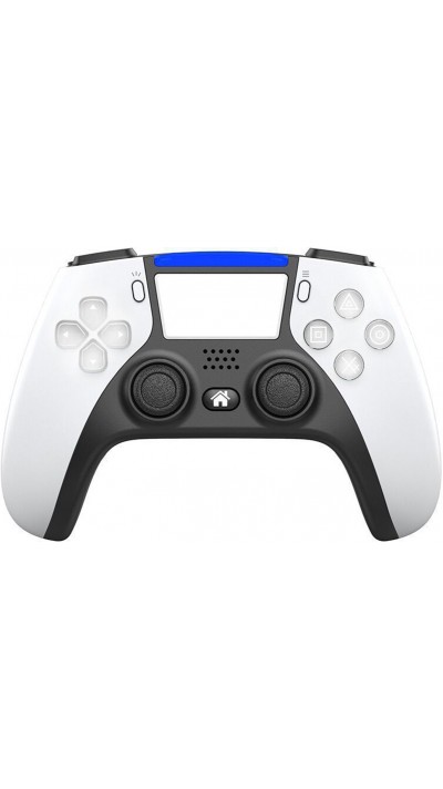 Manette P-02 Bluetooth pour PS4, PC et Android - Blanc