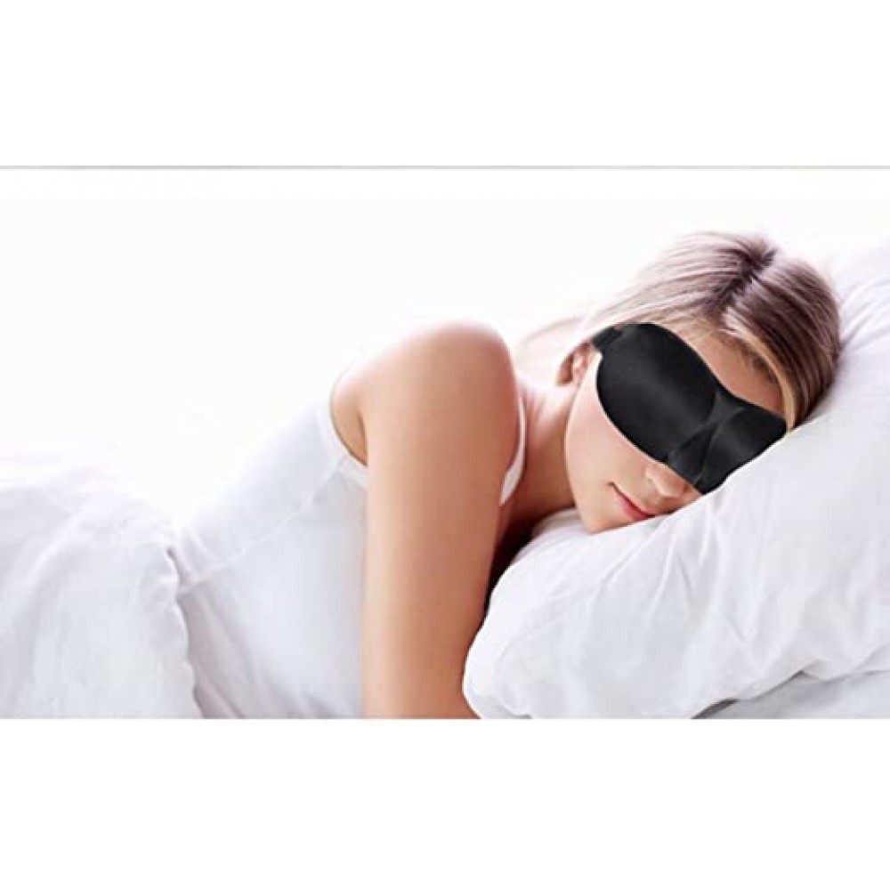 Masque de sommeil de voyage 3D pour avion - Mousse/tissu confortable et léger - Léopard