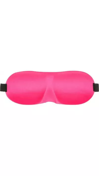 Masque de sommeil de voyage 3D pour avion - Mousse/tissu confortable et léger - Rose