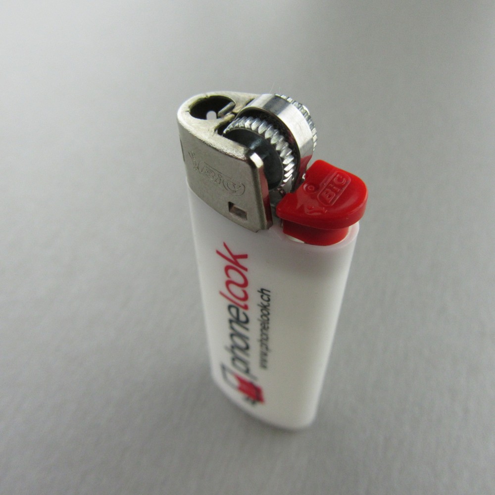Mini-BIC Feuerzeug mit Gas und Logo Branding - Phonelook