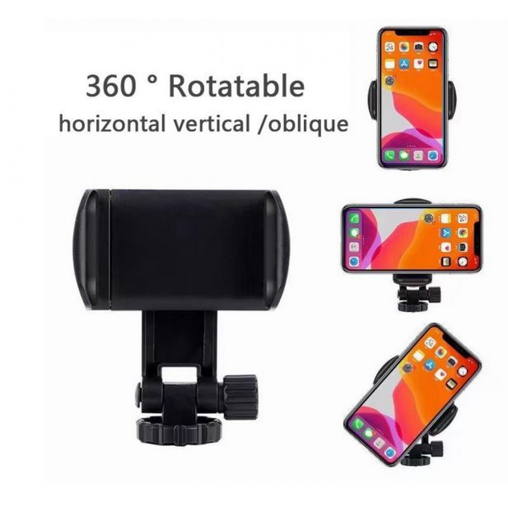 Mini trépied selfie-stick pivotant à 360° - Support Tripod pliable pour smartphone - Noir