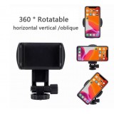 Mini Selfiestick Tripod Stativ 360° drehbar - Faltbarer Smartphone Halter Tripod - Schwarz