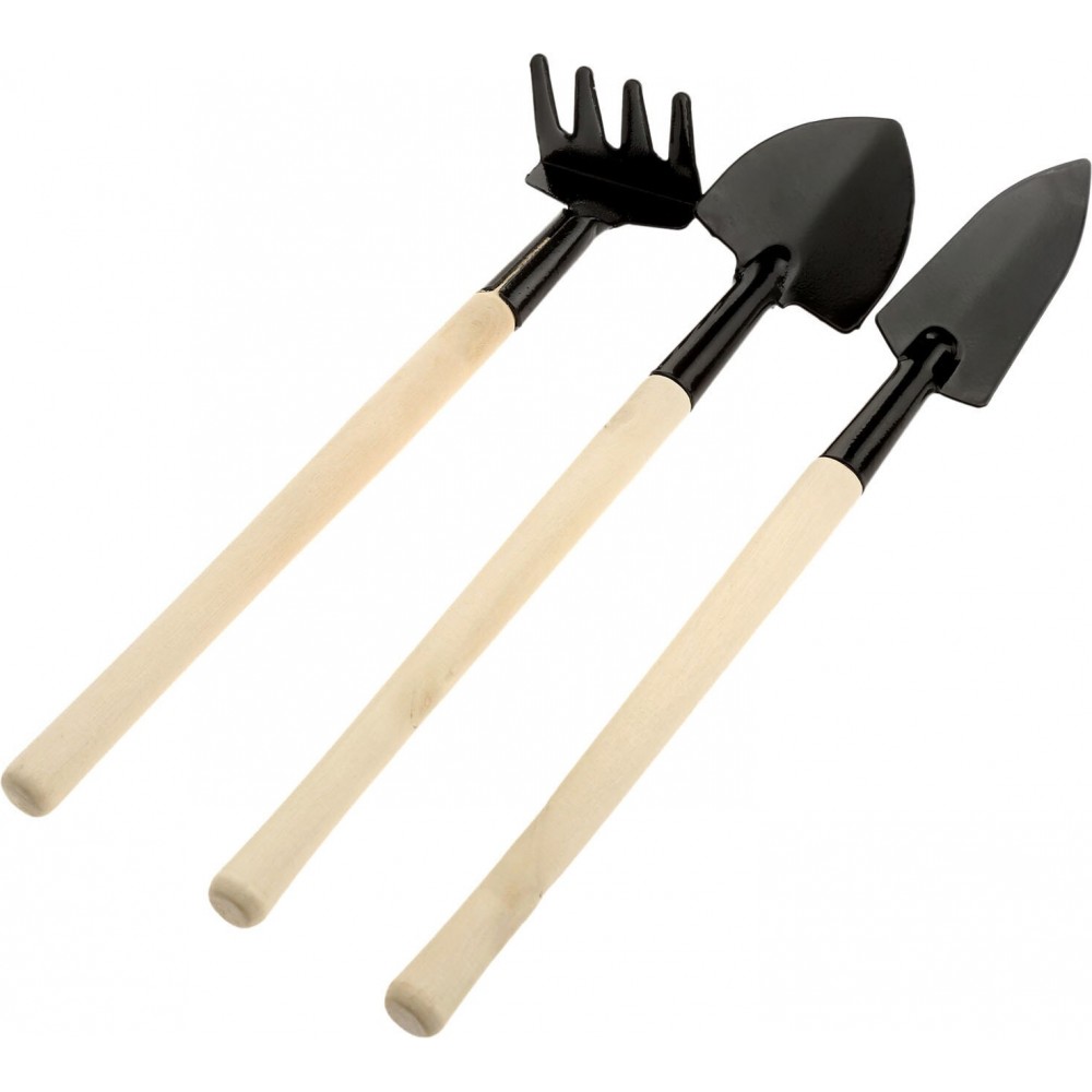 Nützliches Set aus 3 mini Garten Tools - Dreier Set für Arbeiten im Garten