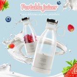 Fresh Juice - Smoothie Maker tragbarer Mixer 350ml portable blender inkl. USB induktions Ladestation - Rosa