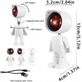 Mini USB-Astronaut Roboter drehbarer Kopf - LED Licht Projektor SUNRISE Atmosphäre