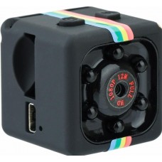 Caméra cube ultra compacte - Enregistrement vidéo Full HD 1080p 12MP, support inclus