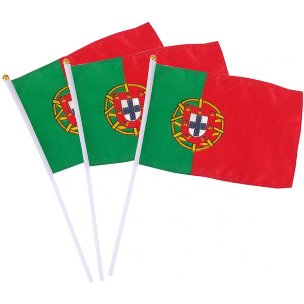 Original mini patriotische Supporter (Fan) Portugal National Flagge / Fahne Dekoration