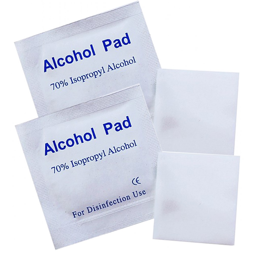 Pack de 2 mini lingettes désinfectantes / Smartphone / écran / mains - 75% Alc.