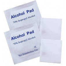 Pack de 2 mini lingettes désinfectantes / Smartphone / écran / mains - 75% Alc.