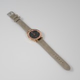 Montre Kaleido bronze avec bracelet beige