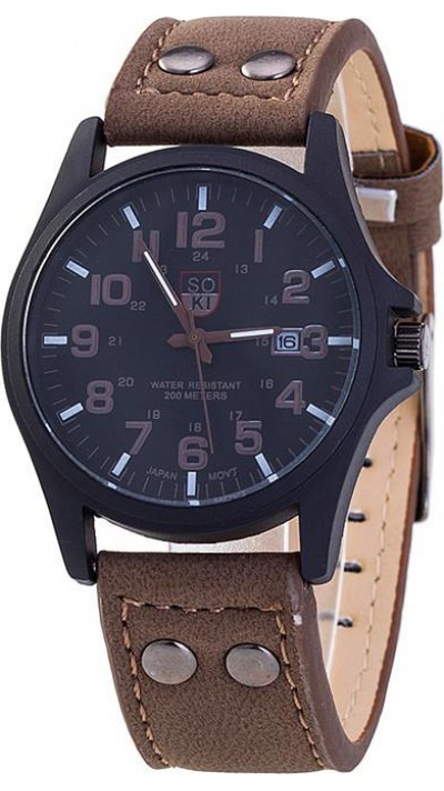 Montre Soki vintage  - Brun