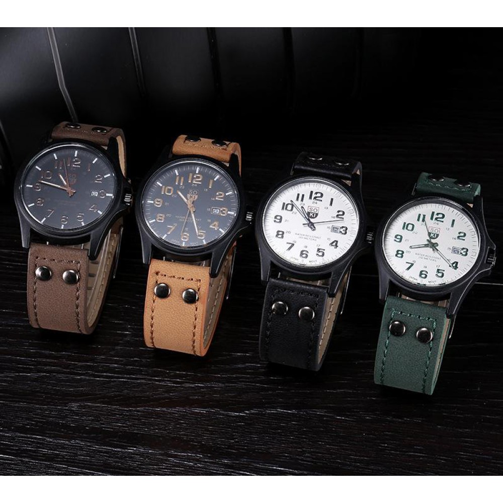 Montre Soki vintage  - Brun