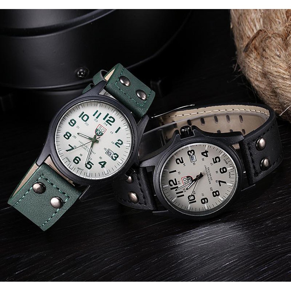 Montre Soki vintage  - Noir