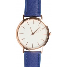 Uhr mit Bronzegehäuse und Armband - Blau