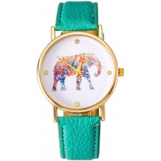 Uhr Elefant - Mintgrün