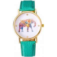 Montre elephant - Vert menthe