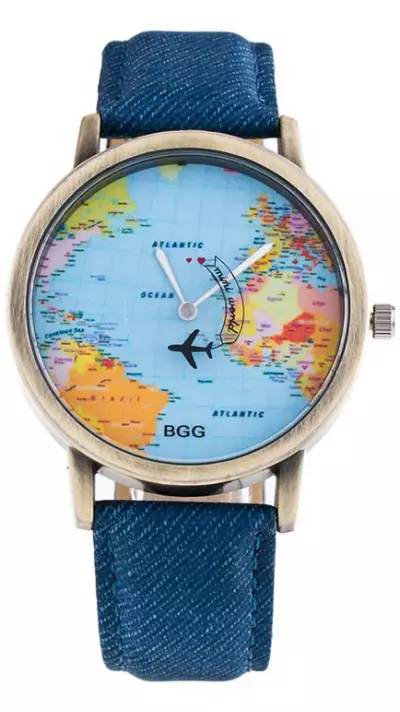 Montre avion bleue