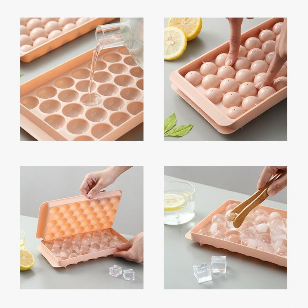 Eisformer Grid 33 Eiskugeln Macher für Cocktails - Rosa