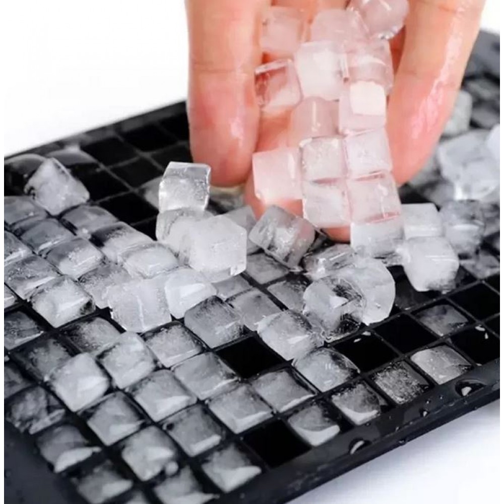 Moule à glaçons Icemaker 160 cubes 1cm moule en silicone  - Noir