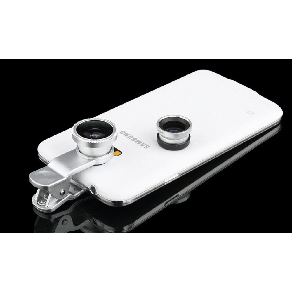 Objektiv für smartphone mit Universalclip (3 en 1)