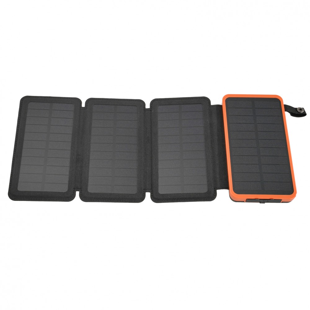 Panneau solaire pliable batterie externe Power Bank 16000 mAh - Orange