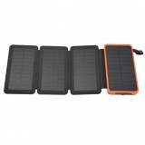 Faltbare multiple Solar Panel externe Batterie Power Bank 16000 mAh - Orange