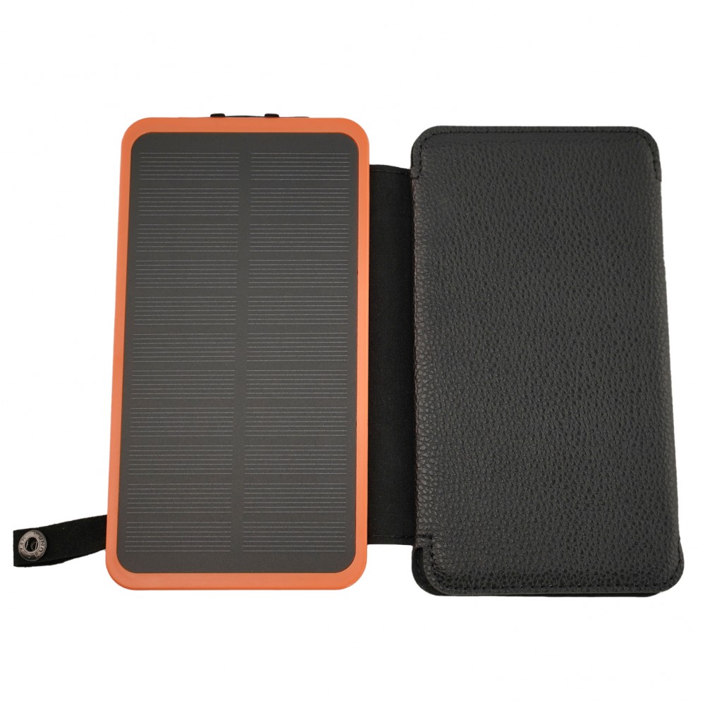 Panneau solaire pliable batterie externe Power Bank 16000 mAh - Orange