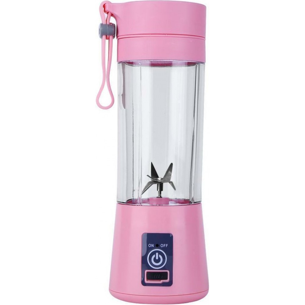 Petit blender portable / mixeur pour smoothies et shakes protéinés (380ml) - Rose