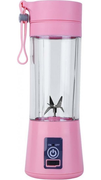 Tragbarer & kleiner Blender / Mixer für Smoothies & Protein Shakes für unterwegs (380ml) - Rosa