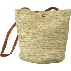 Petit sac de plage en toile de jute avec lance, poche intérieur, fermeture aimantée 