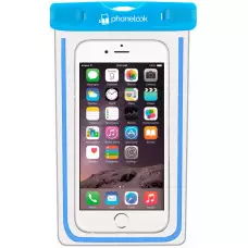 Pochette étanche waterproof pour smartphone avec capacité tactile PhoneLook - Bleu