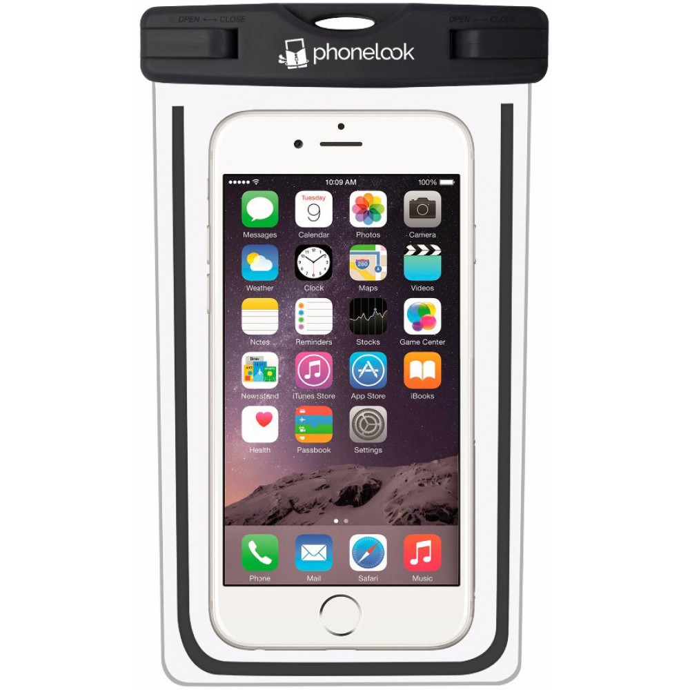 Pochette étanche waterproof pour smartphone avec capacité tactile PhoneLook - Noir