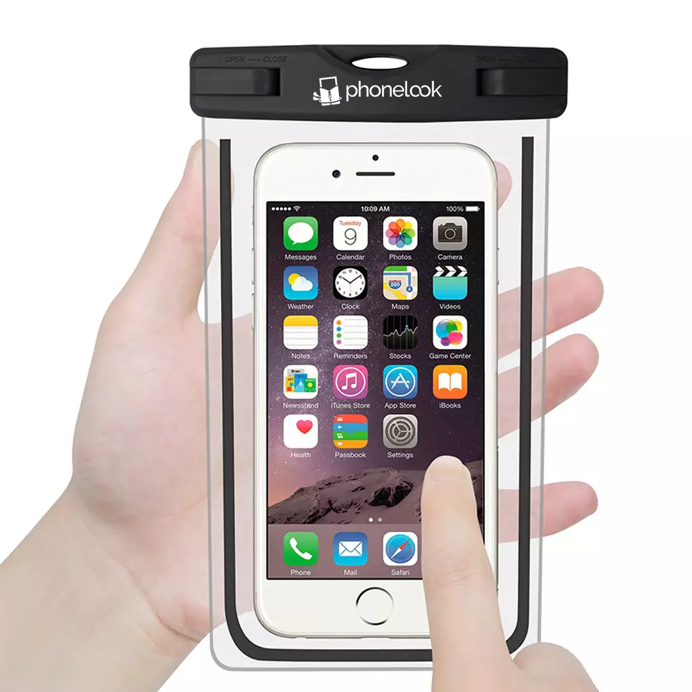 Pochette étanche waterproof pour smartphone avec capacité tactile PhoneLook - Noir