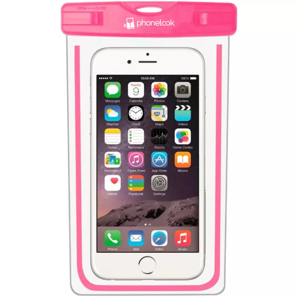 Pochette étanche waterproof pour smartphone avec capacité tactile PhoneLook - Rose