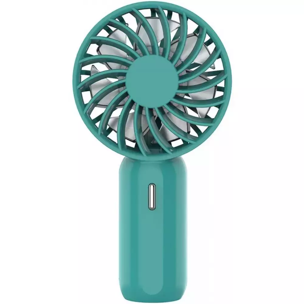 Pocket mini ventilateur à main pour les déplacements - puissance réglable à 3 niveaux avec accu - Vert foncé