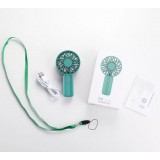 Pocket mini ventilateur à main pour les déplacements - puissance réglable à 3 niveaux avec accu - Vert foncé