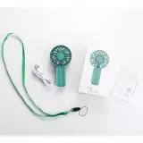 Pocket mini ventilateur à main pour les déplacements - puissance réglable à 3 niveaux avec accu - Vert foncé